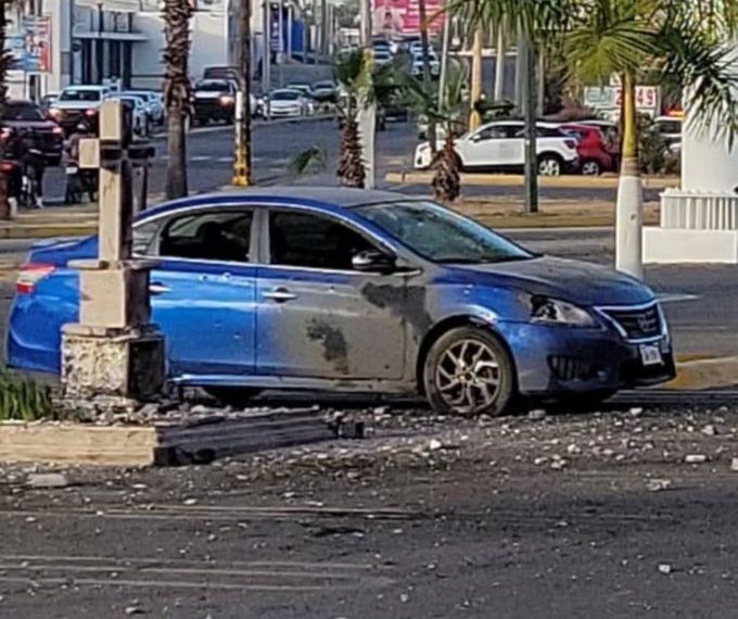 Atacan cenotafio de Édgar Guzmán en Culiacán con presuntos explosivos