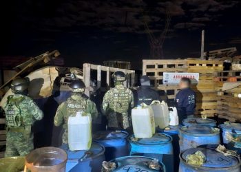 Desmantelan en Tlaxcala red de huachicol con el aseguramiento de 9,000 litros de hidrocarburo