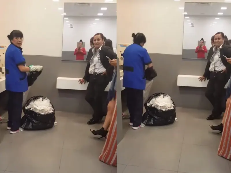Empleada de limpieza es obligada a revisar basura del baño