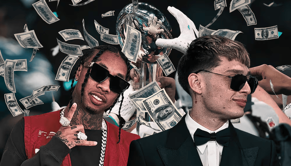 Peso Pluma gana apuesta de a Tyga tras aplastante victoria de Eagles en el Super Bowl LIX