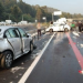 Múltiple choque en la autopista México-Toluca por lluvia y granizo; vialidad cerrada