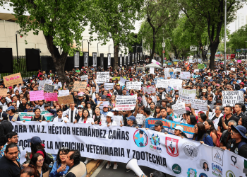 Veterinarios exigen justicia por el asesinato de Héctor Hernández