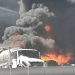 Incendio tras choque de pipa en la México-Querétaro provoca cierre vial