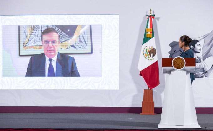 Sheinbaum mantiene postura sobre aranceles; Ebrard viaja a Washington para negociar