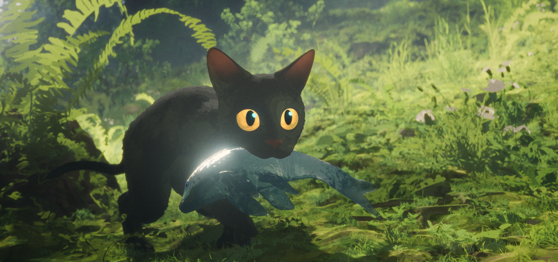 El gatito de “Flow” tira su Oscar en viral animación