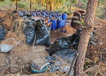Desmantelan laboratorio de droga sintética en Santa Ana Ixtlahuaca, Estado de México