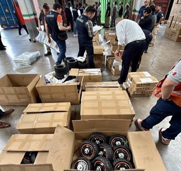 México incauta contrabando chino valuado en 300 millones de pesos en la aduana de Pantaco