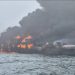 Choque de barcos en el mar del Norte deja incendio y 32 rescatados