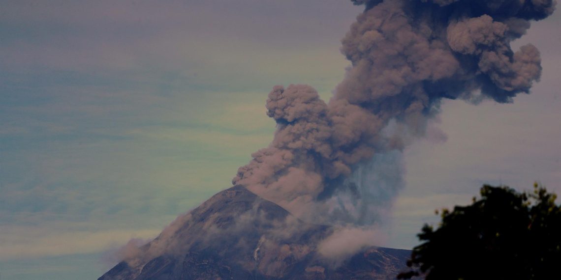 Erupción del volcán de Fuego en Guatemala