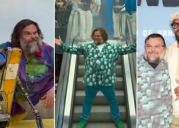 Jack Black y Jason Momoa causan furor en CDMX durante promoción de ‘Minecraft’