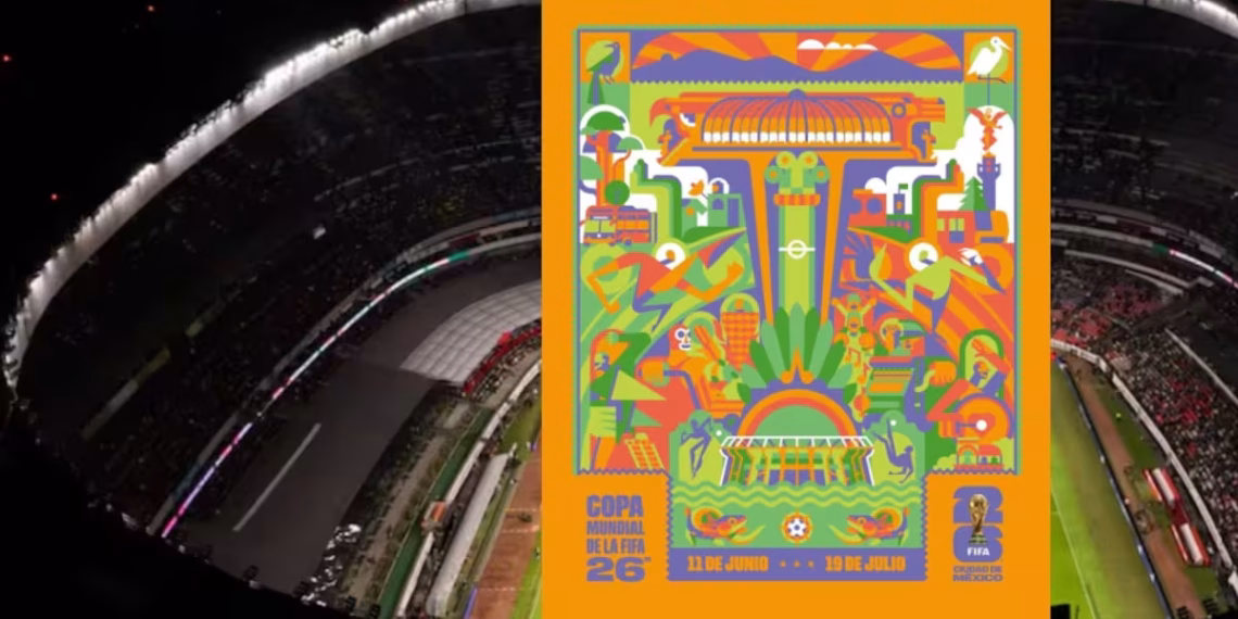 Así es el cartel oficial de la Ciudad de México para el Mundial 2026