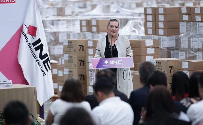INE inicia distribución de boletas para elección judicial 2025 con resguardo militar