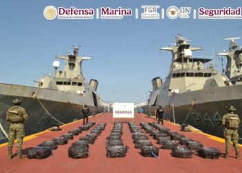 Decomisan 4.2 toneladas de cocaína en operativos navales frente a las costas de Guerrero