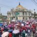 Trabajadores marchan en CDMX; exigen eliminar Afores y rechazan reforma al ISSSTE