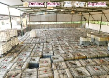 Desmantelan centro de almacenamiento ilegal de hidrocarburo en Tabasco