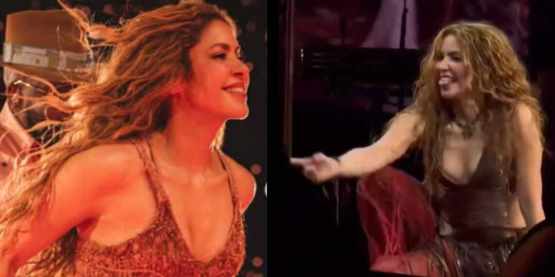 Shakira sufre caída en pleno show en Montreal