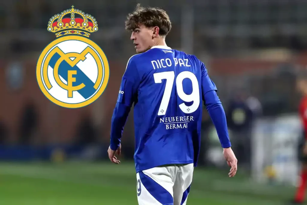 El Real Madrid analiza activar la cláusula de recompra de ocho millones de euros por Nico Paz, con la intención de sumarlo al plantel para el Mundial de Clubes en Estados Unidos.