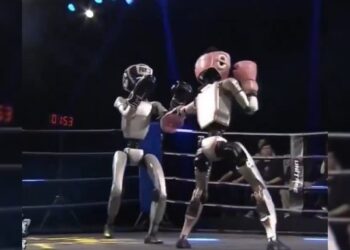 China realiza el primer torneo de kickboxing entre robots humanoides