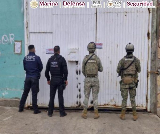 Aseguran bodega con drogas y 10 vehículos de célula ligada a “Los Mayitos” en Baja California
