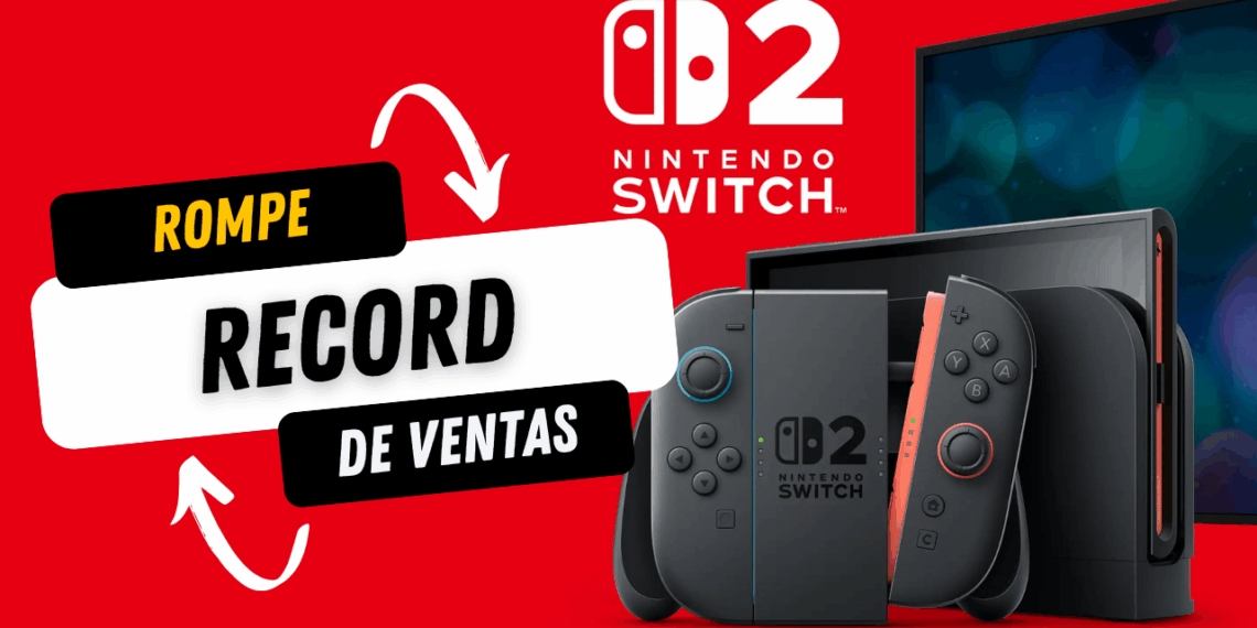 Nintendo Switch 2 rompe récord de ventas con 3.5 millones de unidades