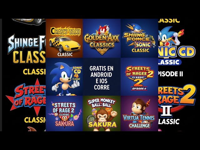 SEGA permite descargar gratis nueve juegos clásicos como Crazy Taxi y Sonic CD en iOS y Android. La promoción es temporal antes de que los títulos sean retirados de las tiendas.