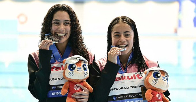 Agúndez y Estudillo logran medalla de plata para México en Mundial de Clavados