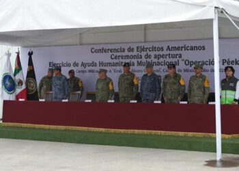 México lidera simulacro con militares de 19 países ante desastres