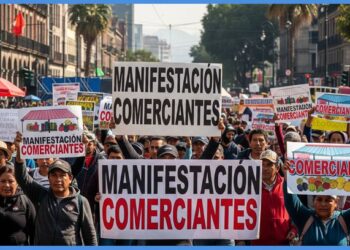 Comerciantes colapsan calles de CDMX en protesta contra programas de gobierno