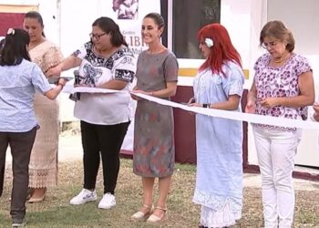 Claudia Sheinbaum abre Centro Libre de Mujeres en Calakmul, Campeche
