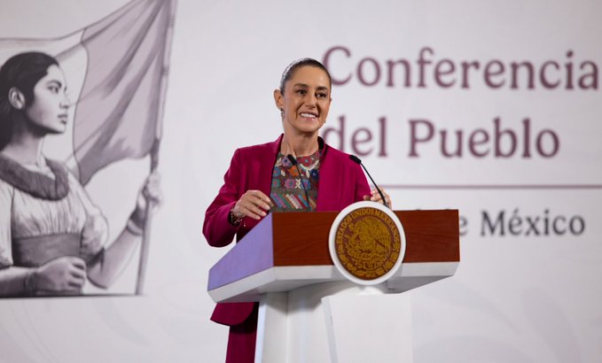 Sheinbaum en la mañanera: arranque del tren en el Bajío y postura sobre seguridad nacional