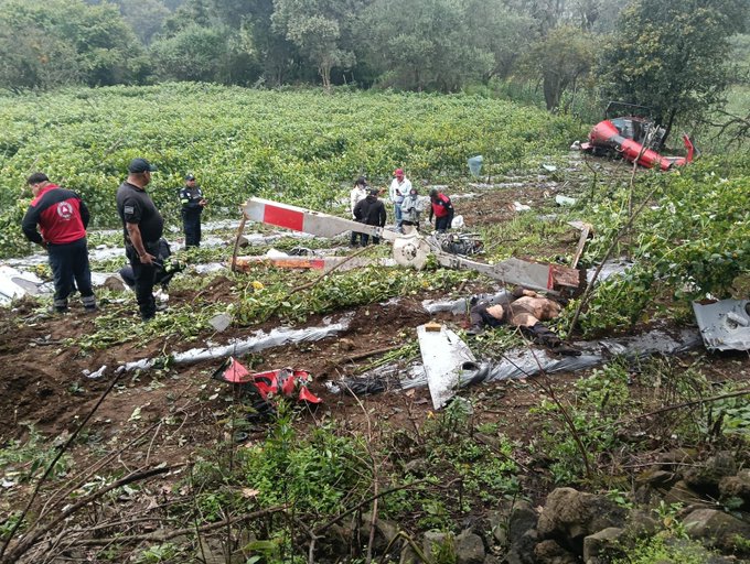 Tragedia en Edomex: helicóptero se desploma y deja dos muertos