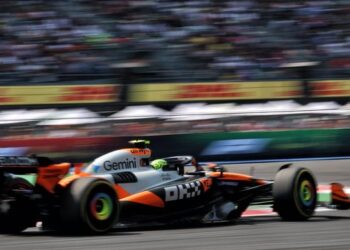 Lando Norris se impone sobre Hamilton y Russell en la práctica final del Gran Premio de México
