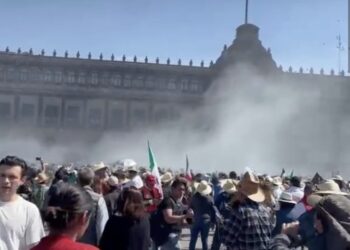 Choques y tensión en el Zócalo durante la marcha de la Generación Z