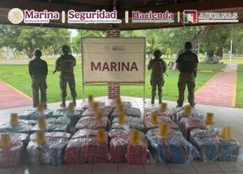 Aseguran cargamento de cocaína en buque que llegó a Lázaro Cárdenas