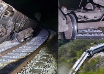 Tren de carga del Corredor Interoceánico descarrila en Oaxaca sin dejar lesionados