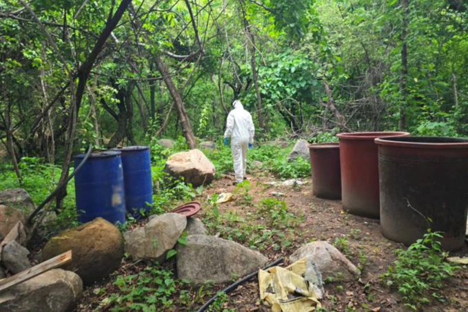 Destruyen tres laboratorios clandestinos utilizados para elaborar drogas sintéticas en Sinaloa