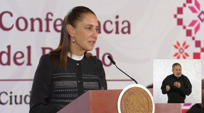 Sheinbaum anuncia ayuda humanitaria para Colombia y aumento de becas deportivas