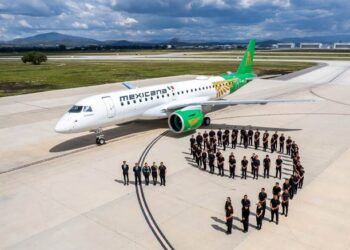 Mexicana recibe su noveno Embraer y fortalece su operación desde el AIFA