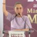 Abucheos y protestas acompañan a Sheinbaum durante presentación de avances en Colima