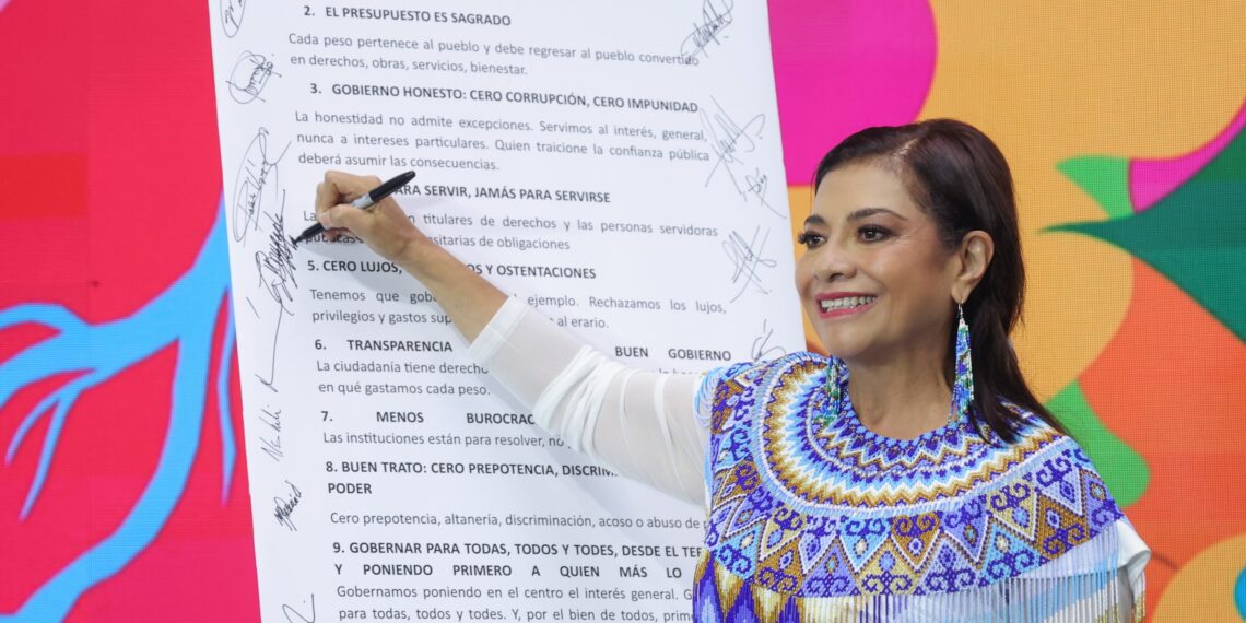 Establece Clara Brugada Decálogo para Gobernar con Honestidad, Austeridad y Cero Corrupción. Servir es un honor, jamás un privilegio, asegura