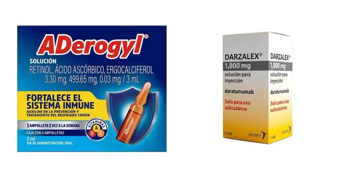 Detectan medicamentos irregulares de ADerogyl, DARZALEX y Simponi; Cofepris emite alerta
